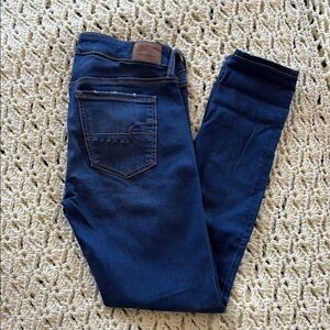 American Eagle Outfitters Dark Blue Skinny Jeans